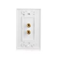 TWEXQNY 4 Posts Speaker Wall Plate Home Theater Wall Plate Audio Panel for 1 Speakers. 
