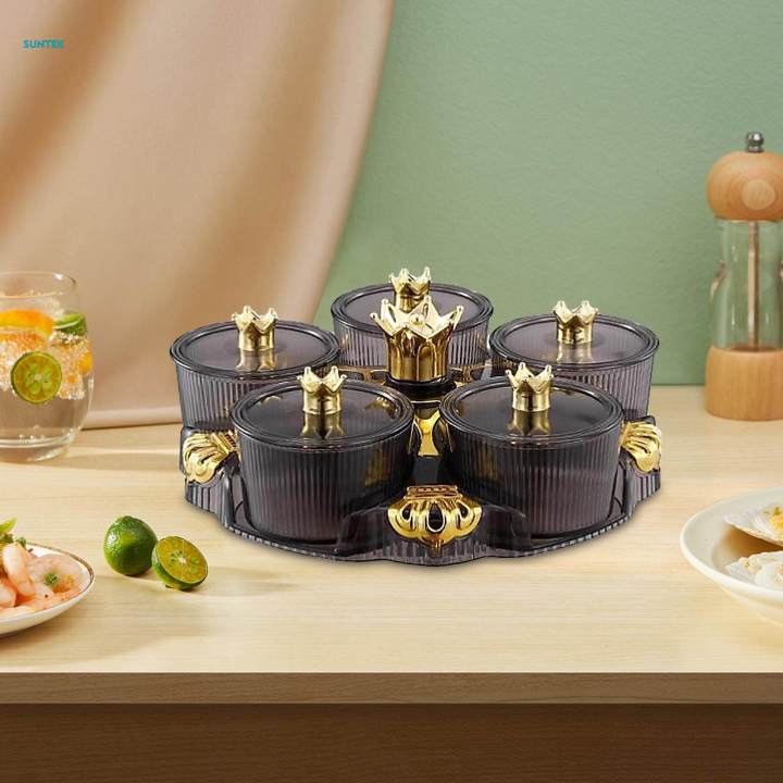 Divided%20Serving%20Tray%20Portable%20Decorative%20Appetizer%20Tray%20Rotatable%20Snack%20Platter%20for%20Cakes%20Cookies%20-%20Image%207