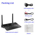 Bluetooth Adapter Long Range BT5.0 80m Wireless Audio Transmitter Receiver APTX LL Low Latency AUX RCA Jack for PC TV Speaker.