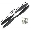 Propeller Pair 10×4.5 CW/CCW  (Black) for Drone. 