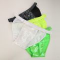 CLEVER-MENMODE MEN'S REFLECTIVE METALLIC LASER FAUX LEATHER SURF SWIMMING. 