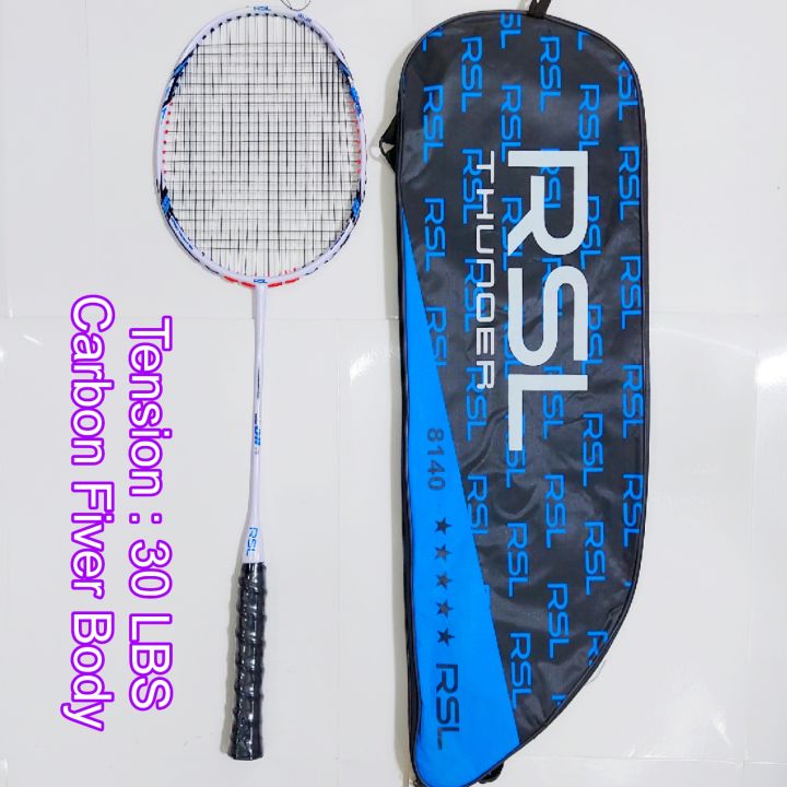 Rsl Badminton Racket - String Tension 30 Lbs Mashing Gadding - Fully Complete Racket For Optimal Performance