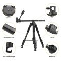 Andoer 157cm/61.8inch Portable Tripod Horizontal Camera Tripod Stand - black. 