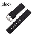Canvas Nylon Strap 18mm 20mm 22mm 24mm Watch Strap Black Camo Watch Band Watch Parts.