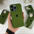For Apple iphone 13/ iphone 13 Pro / iphone 13 Mini / iphone 13 Pro Max Liquid Silicone Case Luxury Shockproof Soft Touch Premium Case Back Cover Silicone Green Color.
