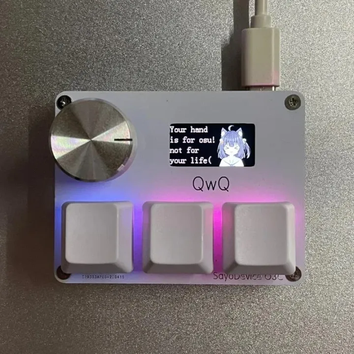Ks-20 Sayo Device Osu O3c Numeric Keypad Gateron Trigger Magnetic Switches Rapid Customized Keyboard With Knob Screen Copy Past