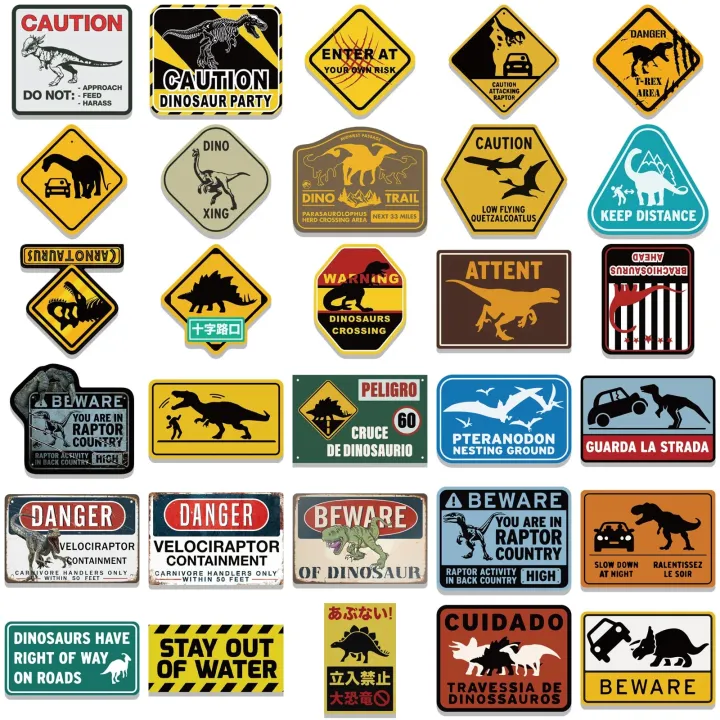 10/30/60PCS%20Jurassic%20Park%20Warning%20Sign%20Stickers%20Dinosaur%20Danger%20Banning%20DIY%20Motorcycle%20Travel%20Phone%20Guitar%20Laptop%20Cool%20Sticker%20-%20Image%205