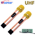 Woopker Uhf Dynamic Mic w929 Wireless Microphone Kit for Karaoke Amplifiers and Parties with Transmitter Receiver Module.