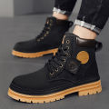 CYYTL Men Boots Winter Casual Shoes Designer Luxury Platform Cowboy Chelsea Tactical Military Work Safety Leather Ankle Sneakers BunnyGarden. 