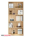 Simple Design Bookcase Display Rack, Modern Library Bookshelves, Industrial Display Bookshelf by Nice Furniture. 