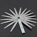Useful Metric Feeler Gauge Gap Filler Thickness Measurement Tool 17 Blades Hot. 