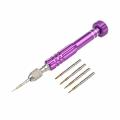 5 In 1 SCREW DRIVERS Multi Function 5 In 1 Precision Screwdriver Set Repair Tool Kit T5 T6 1.2mm 1.5mm 0.8mm Alloy Steel & Titanium Handle For Disassemble Watch Cell Phone Jewelry Computer Laptop. 