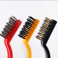 3pce/set 7inches stainless brush, brush cleaning brush polisning Rust Remover met. 