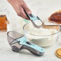 Adjustable Measuring Spoons for Kitchen, Set of 2 Pieces / Kitchen Tool Plastic Scoop Measuring Cup with Magnetic.