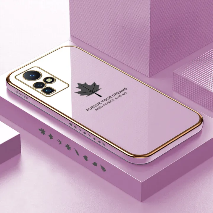 ZeroQiQi%20for%20Infinix%20Zero%20X/Zero%20X%20Pro%20Back%20Cover%20Maple%20Leaf%20Luxury%206D%20Plating%20Case%20Side%20Pattern%20Soft%20Silicone%20Square%20Phone%20Cases%20+%20Free%20Lanyard%20-%20Image%202