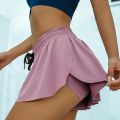 Women's Yoga Shorts 2 In 1 Sports Running Seamless Skirt Short Women Fitness Workout Push Up Gym Breathable Quick-dry Skirt#T3P.