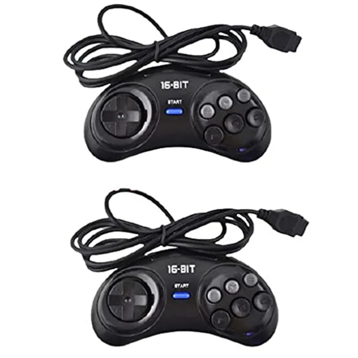 2 Pcs Game Controller for SEGA Genesis for 16 Bit Handle Controller