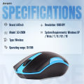 A4TECH G3-200N Wireless Mouse - 2.4G Wireless - 1200 DPI - For PC/Laptop - Black/Blue/Orange. 