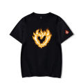 Sapnap 4 million flame heart oversized T shirt men dream team SMP merch short sleeve funny tshirt geogenotfound graphic tees.