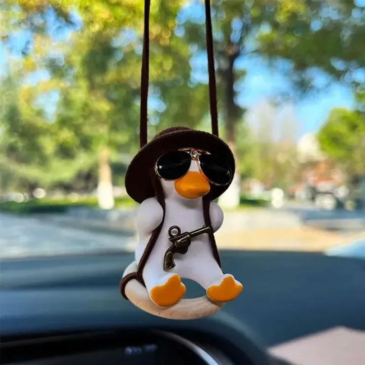 Anime%20Duck%20Car%20Interior%20Decoration%20Cute%20Gypsum%20Swing%20Duck%20With%20Pipe%20Glasses%20Auto%20Rearview%20Mirror%20Pendant%20For%20Car%20Accessories%20-%20Image%204