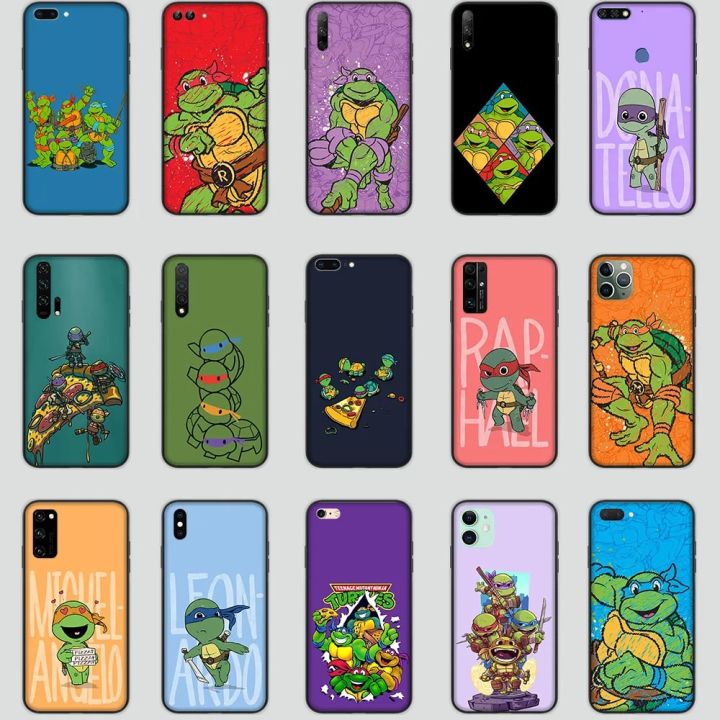MT-98 Ninja turtle Case for Xiaomi Redmi Note 11 11T 11S 11I 12 Poco X4 M4 M5 C3 C40 Pro Black Cover