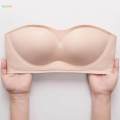 Women Strapless Bra Push up Bra with Transparent Strap Breast Lift Bra Underwear Seamless Invisible Bra Bralette Bra for Party Girl Everyday ,. 