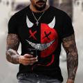 handsome XOXO pattern 3d printed T-shirt summer fashion men's street casual trendy sweatshirt male O-neck T-s. 