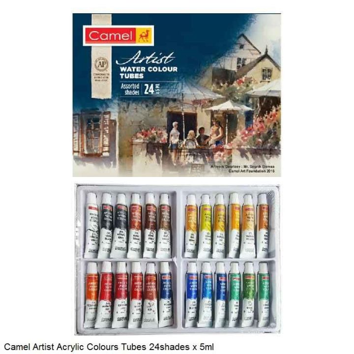 Camel Camlin Kokuyo Artist Water Color Tube - 24 Color x 5ml