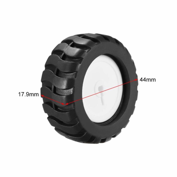 3PI WHEEL 44mm N20 GEAR MOTOR Wheel Robotic Wheels MiniQ 3PI 44mm D-Axis Shaft N20 Wheel Rubber Tire 44x18mm N20 Electric Mini Micro N20 Gear Motor