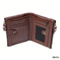 Avro Premium 100% Genuine Cow Leather Double Zipper Money Bag For Men Stylish Export Quality Wallet For Men. 