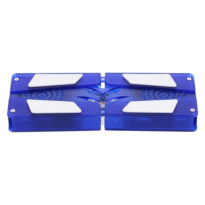 HXSJ%20Dr-2008%20Lapt-op%20Cooling%20Pad%20FO-lding%20Portable%20Cooling%20Pad%20Usb%20Powered%20With%20Single%2060Mm%20Led%20Blue%20Fan/Speaker%20Cooling%20Stand%20Blue%20-%20Image%205
