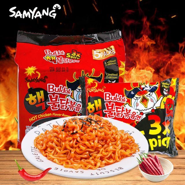 Korean%203x%20Spicy%20HOT%20Chicken%20Flavor%20%20140gm%201%20Pack%20-%20Image%203