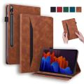 For Samsung Galaxy Tab S8 Ultra Case 14.6 Luxury PU Leather Wallet Tablet Funda For Galaxy Tab S8 Ultra Case Coque SM-X900 X906. 