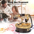 Light Luxury Classic Style Dial Old-fashioned Telephone Music Box Home Desk Porch Home Decoration Living Room Decoration.