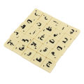 Chess Pieces Set Arabic Letter Tiles PS Material with Clear Pattern for Clamping Leisure. 