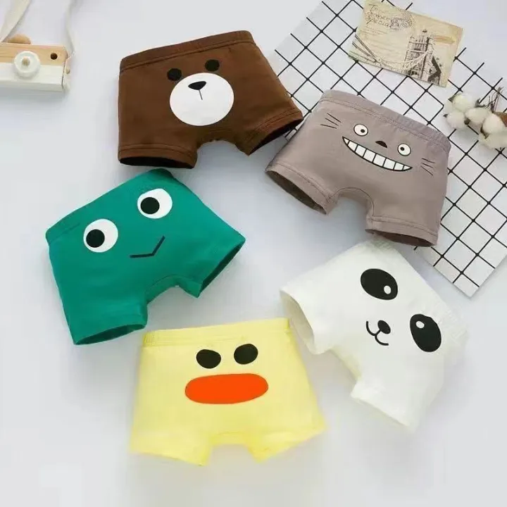 Children's%20Cotton%20Underwear%20Boys'%20Children's%20Middle%20and%20Big%20Children's%20Smiley%20Face%20Cartoon%20Boys'%20Boxers%20Boxers%20Underpants%20-%20Image%202