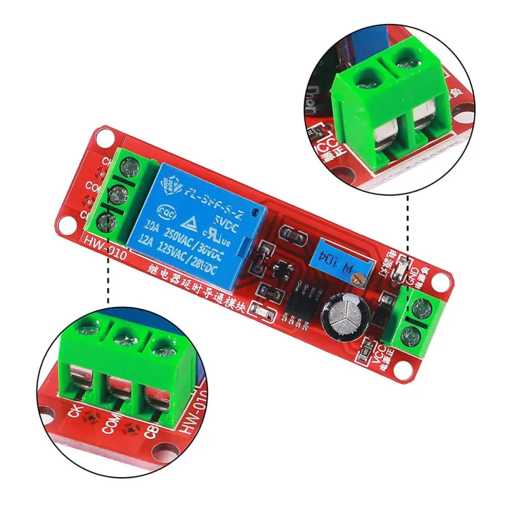 CHINESE 12V Delay Timer Module HW-010  Delay Timer 0-10 Sec Delay Timer Switch Adjustable Module NE555 Time Delay Relay Switch DC 12V Delay Relay Module 0-10Sec