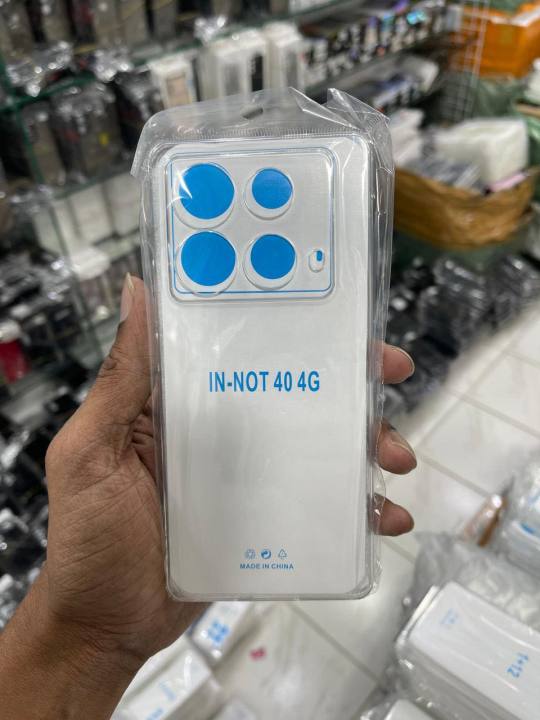 For Infinix Note 40 4G Premium Silicone Case Crystal Clear Soft TPU Ultra-Thin Transparent Flexible Protective Mobile Phone Back Cover