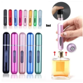 5ml Portable Mini Refillable Perfume Atomizer Bottle – Travel-Friendly Cosmetic Container- Multicolor Random. 