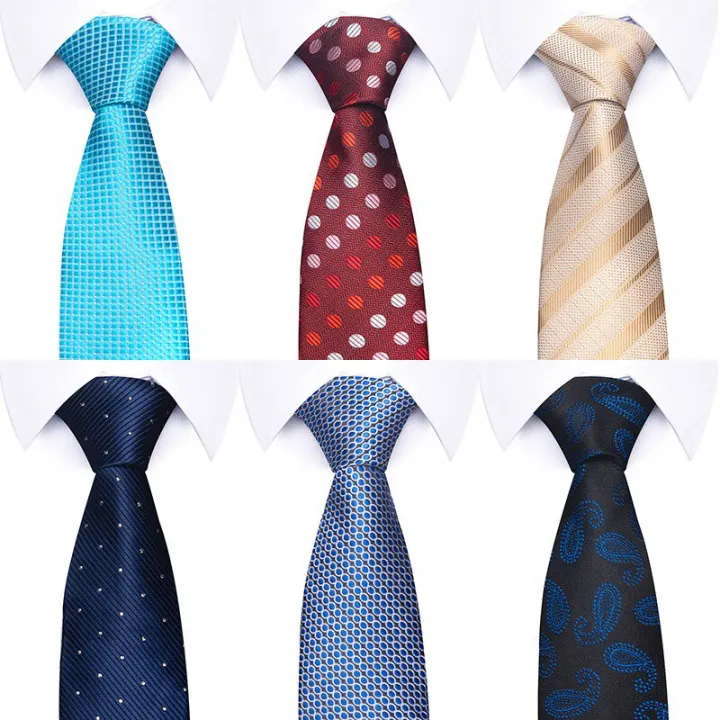 Tie%20For%20Men%20Gravatas%20Wholesale%20Brown%20Woven%207.5%20cm%20Silk%20Necktie%20Wedding%20Accessories%20Fit%20Group%20Office%20-%20Image%206