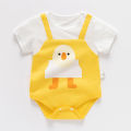 0-24M Baby Boys Girls Rompers 100% Cotton Soft Short Sleeve Cartoon Print Newborn Infant Clothing Summer Jumpsuits Baby Clothes. 