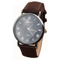 Men's Watch Roman Numerals Dial Faux Leather Band Quartz Analog Business Wrist Watch Zegarek Meski часы мужские наручные Relogio. 