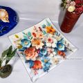 Cushion Cover Full washable with Color Guarantee 100% cotton fabric and zipper facility Standard 16"X 16" size 1pcs Blue, Cream, White, Red, Brown. 