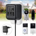 AC Doorbell Power Adapter, 18V 500MA Doorbell Transformer, 10M Cable, Compatible , Video Doorbell EU Plug.