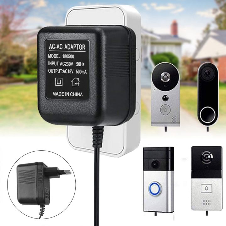 AC%20Doorbell%20Power%20Adapter,%2018V%20500MA%20Doorbell%20Transformer,%2010M%20Cable,%20Compatible%20,%20Video%20Doorbell%20EU%20Plug%20-%20Image%208