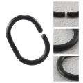 24 PCS Shower Curtain Rings Plastic Shower Curtain Hooks for Bathroom Shower Rod. 