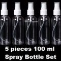 Stay Organized with the 5-Piece 100ml Spray Bottle Set - A Very Comfortable and Fashionable Solution That's Easy to Clean.. 