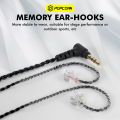 Popcorn Original Headphone Upgraded Earphone Cable HIFI 2Pin Connector Use For POCORN X8 PRO X9 PRO TRN MT1 KZ ZSN PRO X EDX PRO QKZ AK6 Pro. 