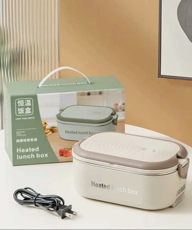 Smart electric warm lunch box. Electric Heated Lunch Box .2 L Durable Travel Food Warmer Stainless Steel Constant Temperature Lunch Box