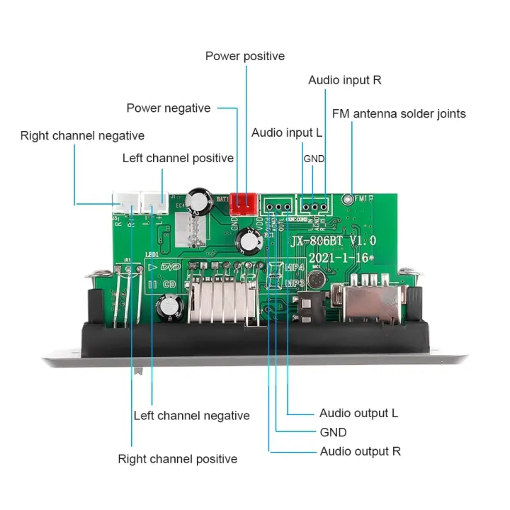 DC%2012V%2050W%20Amplifier%20Bluetooth%205.0%20MP3%20Player%20Decoder%20Board%20FM%20Radio%20TF%20USB%203.5mm%20AUX%20Module%20Bluetooth%20Receiver%20Car%20kit%20Audio%20-%20Image%204